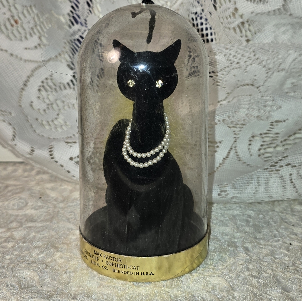 Vintage Max Factor Perfume Sophisti-Cat Primitif Perfume Holder Only No Perfume